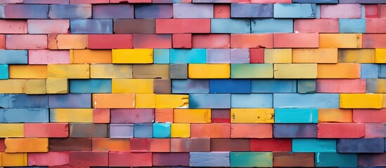 Miscellaneous abstract art background for wall advertising with colorful textures