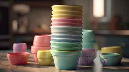 Illustration of cup toys with good material