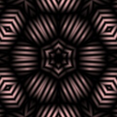 Seamless kaleidoscope pattern. Beautiful symmetrical kaleidoscope background. Unique kaleidoscope design.