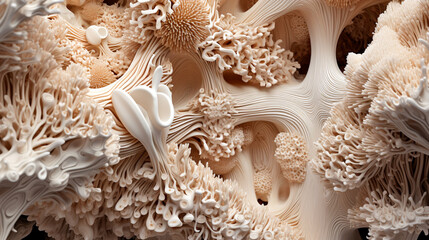 Macro Close-Up Of Calcified Coral