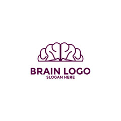 Brain Logo design vector template. Think idea concept. Brain storm logo icon