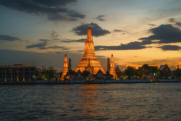 Wat Arun temple or Wat Arun Ratchawararam temple. Beautiful temple in Bangkok Thailand.