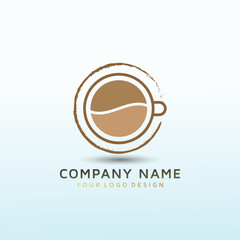 healthy Coffee vector logo design