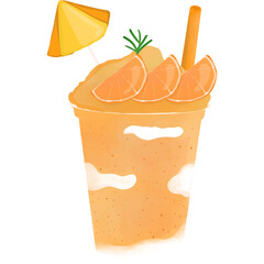 Orange smoothie 