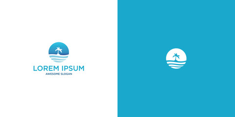 ocean logo template
