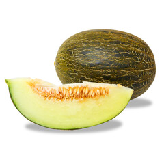 melon isolated on white