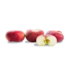 red apples isolated on white background