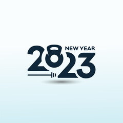Fitness Logo for New Year 2023 Weight Loss Program