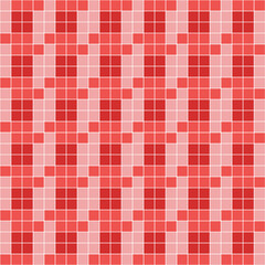 Fototapeta premium Red tile background, Mosaic tile background, Tile background, Seamless pattern, Mosaic seamless pattern, Mosaic tiles texture or background. Bathroom wall tiles, swimming pool tiles.