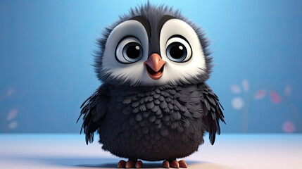 Naklejka premium Cute cartoon bird.
