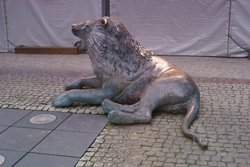 lew, rzeźba, rzeźbiarz, statua, zwierzę, sztuka, postać, punkt orientacyjny, turystyka, kultura, miasto, stary, historia, podróżować, © Piotr