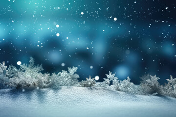Fototapeta na wymiar Beautiful light winter snowy background with snowdrifts