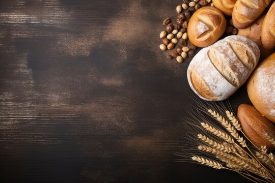bakery background large copy space - stock picture backdrop