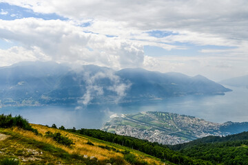 Cimetta, Hausberg, Cardada, Locarno, Maggia, Fluss, Flussdelta Lago Maggiore, See, Maggia-Delta,...