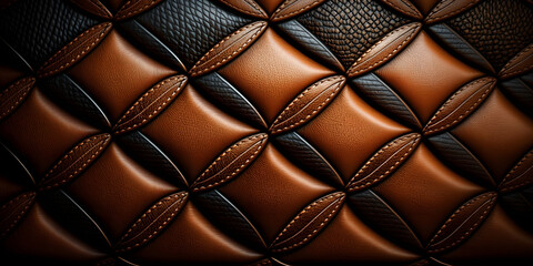 an image of some brown and black leather material