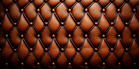 a close up of the leather covering on the wall