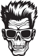 Fanny Monster Head in a sunglasses, Halloween Monster, Vector illustration, SVG	