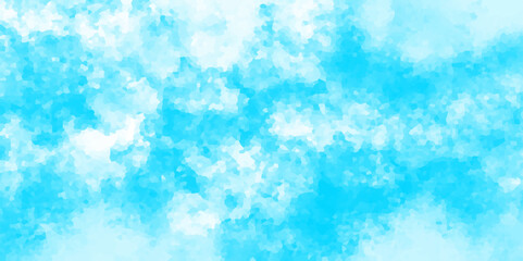 Blue watercolor background. Abstract watercolor background. watercolor scraped grungy background. This watercolor design with watercolor texture on white background. Background with clouds on blue.