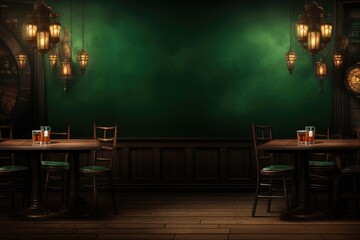 Irish Pub themed background large copy space - stock picture backdrop - 638543228