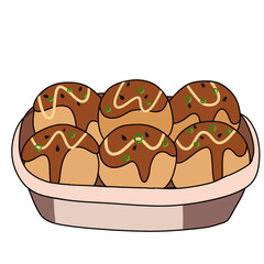 Takoyaki / Octopus Balls, Japanese Snack