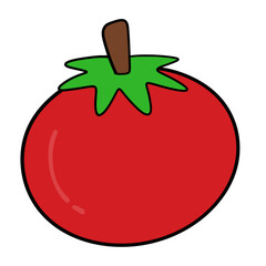 Red tomato cartoon