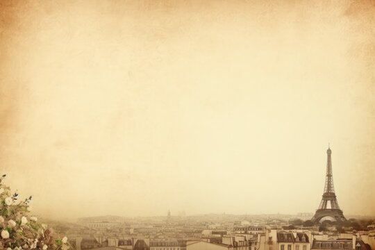 Paris themed background large copy space - stock picture backdrop