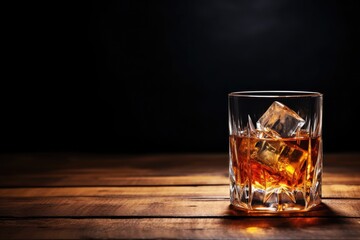 Whiskey themed background large copy space - stock picture backdrop