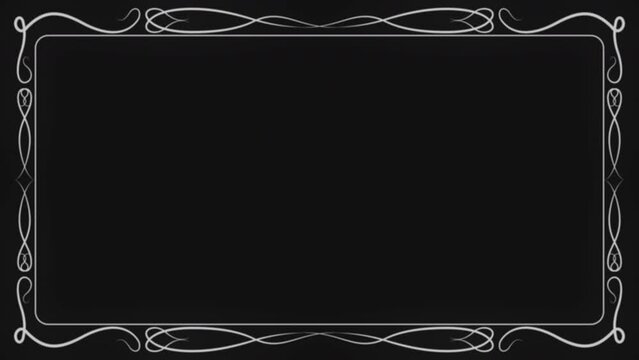 The effect of a retro film with damage and scratches. A re-created film frame from the silent movies era. Old Silent Film Style Frame.