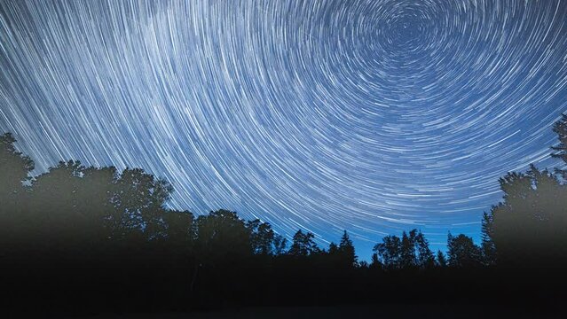 Startails time lapse from day to night.