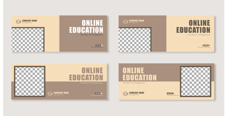 Dynamic Horizons: Facebook Banner Vector Art