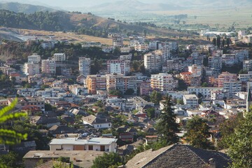 Gjirokaster in Albania by Drone