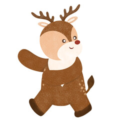 Reindeer cartoon illustration