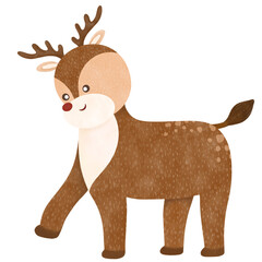 Reindeer cartoon illustration