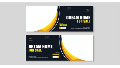 Dynamic Horizons: Facebook Banner Vector Art