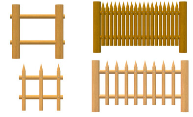 brown wooden fence transparent PNG background  Can be used as an illustration of a scene Wooden fence design and decoration PNG