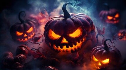 Halloween Back Drop theme Generated AI tools