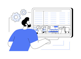 Traffic data abstract concept vector illustration.