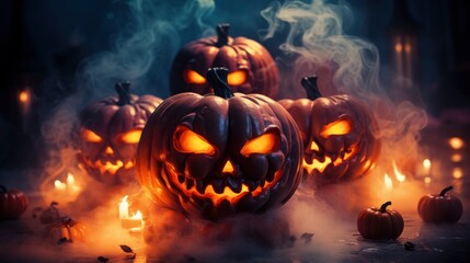 Fototapeta premium Halloween Back Drop theme Generated AI tools