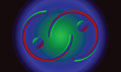 Circle banner with gradient isolated on black background. Vector set. Fluid vivid gradients for banners, 
brochures, covers. Abstract liquid shapes. Colorful bright neon template. Dynamic soft color