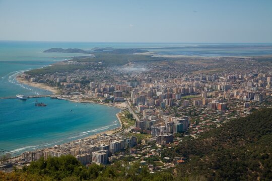 Views of Vlore in Albania