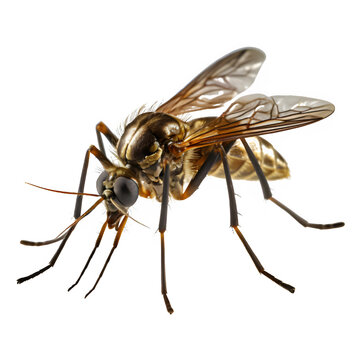 Mosquito isolated on transparent background ,mosquito cut out ,generative ai