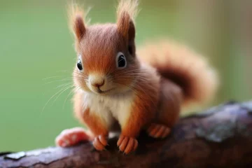 Badezimmer Foto Rückwand Cute baby squirrel © Veniamin Kraskov