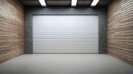 photo of clean garage minimal background