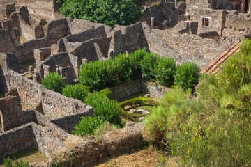 Views from around Pompeii near Naples, Italy