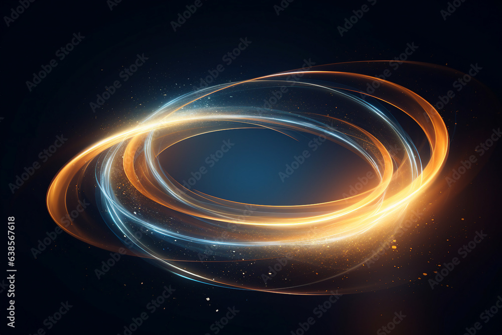 Poster generative ai collage image picture of magic mysterious swirl twirl portal ethereal world with neon 