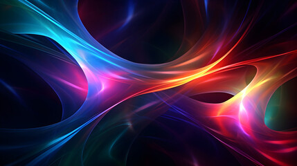 Obraz premium Abstract fractal colorful light modern background