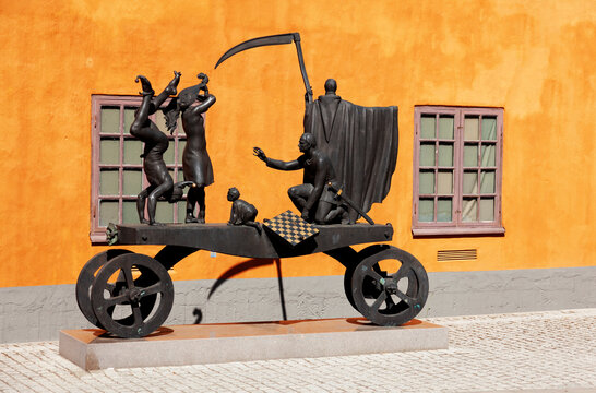 Stockholm, Sweden - May 24, 2023: full artwork from the movie The Seventh Seal