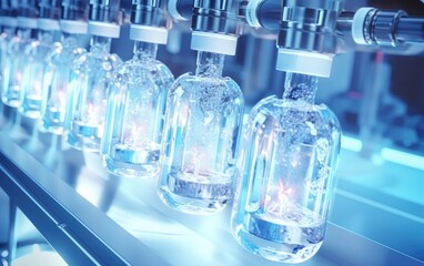 Pharmaceutical Industry Drug Bottle Production Line.