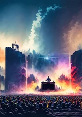 Photo of a futuristic movie poster for a thrilling sci-fi adventure © Usman