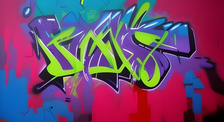 graffiti on the wall - generative ai